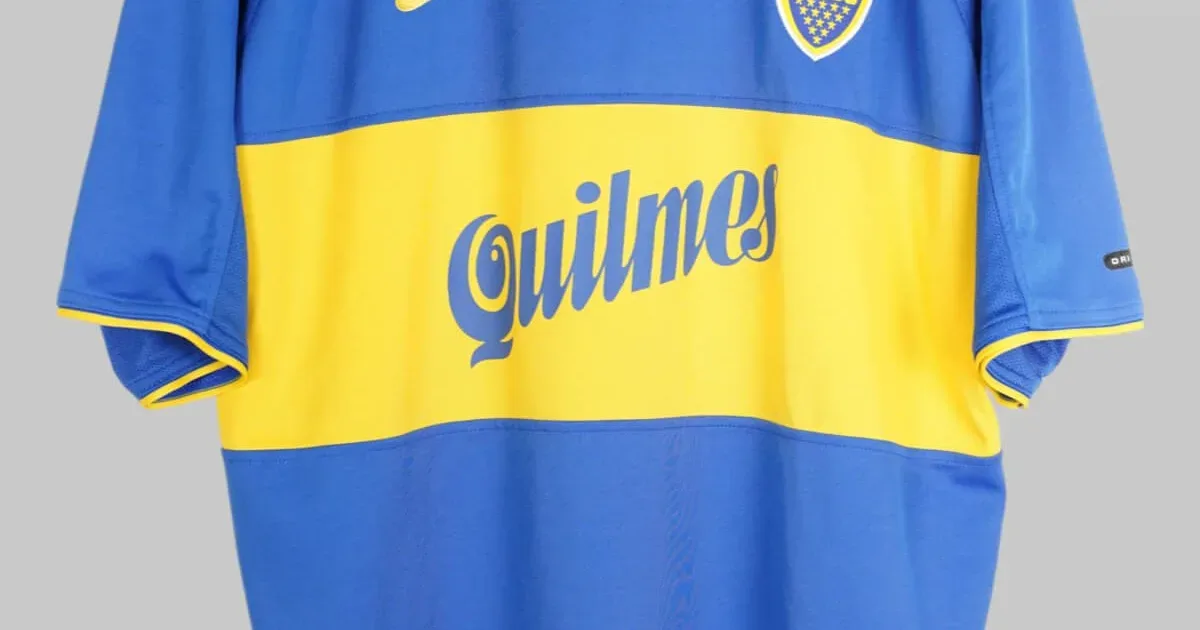 Boca Juniors 2000s home shirt retro blauw-geel